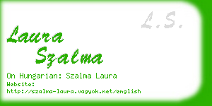laura szalma business card